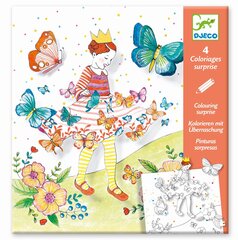 Krāsošana ar pārsteigumu - Tauriņu meitene, Djeco DJ09629 cena un informācija | Djeco Rotaļlietas, bērnu preces | 220.lv
