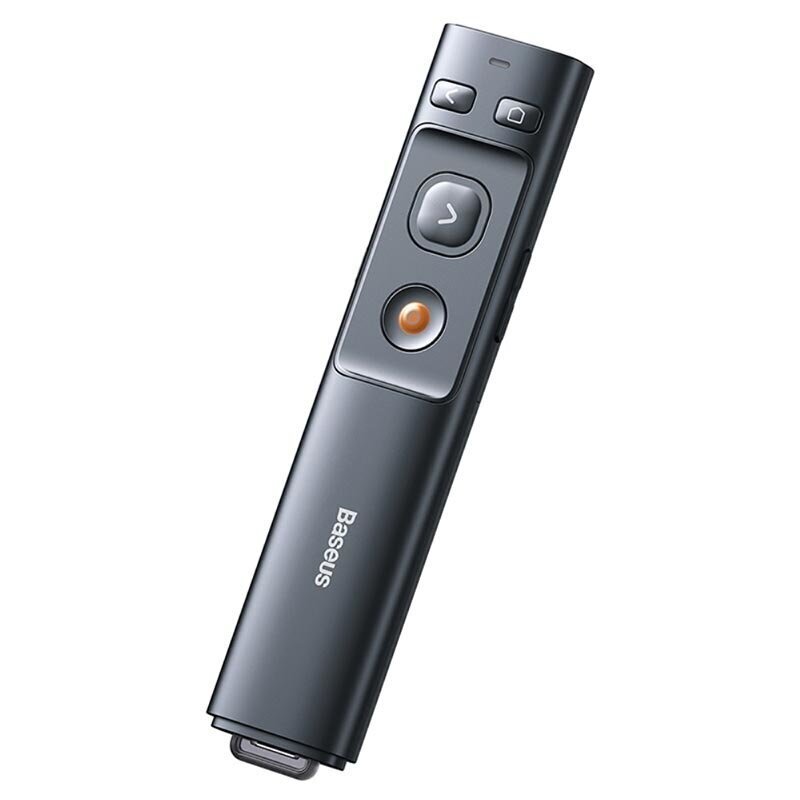 Bezvadu lāzera rādītājs Baseus Orange Dot Wireless Presenter (Red Laser) pelēks ACFYB-0G cena un informācija | Lukturi | 220.lv