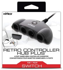 Nintendo Switch Nyko Retro Controller Hub Plus - 4-Port GameCube Controller Converter cena un informācija | Adapteri un USB centrmezgli | 220.lv