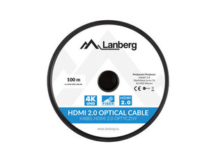 LANBERG CA-HDMI-20FB-1000-BK cena un informācija | Kabeļi un vadi | 220.lv