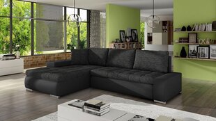 Угловой диван-кровать HERKULES MINI Soft 011 (черный) + Lawa 06 цена и информация | Диваны | 220.lv
