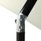 vidaXL - lietussargs ar LED spuldzēm un tērauda statīvu, 2x3 m cena un informācija | Saulessargi, markīzes un statīvi | 220.lv