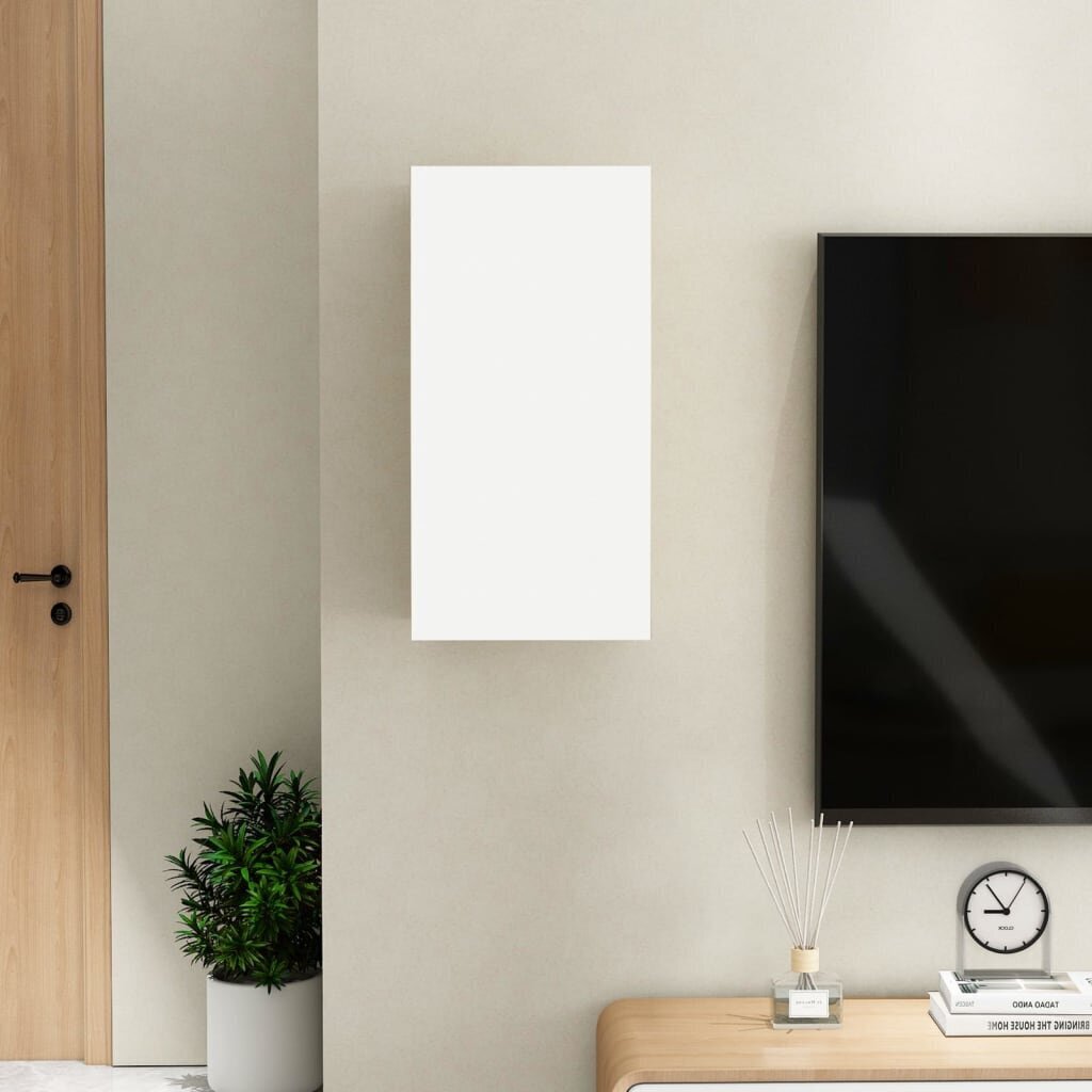 vidaXL - TV skapis, baltā krāsā, 30,5x30x60cm, MDP цена и информация | TV galdiņi | 220.lv