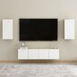 vidaXL - TV skapis, balts un ozols, 30,5x30x60cm, MDP цена и информация | TV galdiņi | 220.lv
