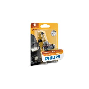 Автомобильная лампа PHILIPS H11 12V 55 Вт, PGJ19 VISION, 1 шт в блистере цена и информация | Автомобильные лампочки | 220.lv