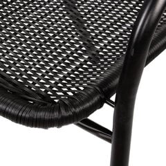 Āra krēsls Springos GF1011, melns цена и информация | Садовые стулья, кресла, пуфы | 220.lv