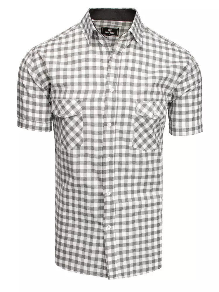Balti- pelēki rūtains vīriešu krekls ""Beartown" KX0959-44250-XXL цена и информация | Vīriešu krekli | 220.lv