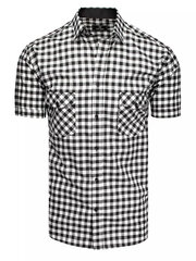 Melni- balti rūtains vīriešu krekls ""Beartown" KX0950-44255-XXL cena un informācija | Vīriešu krekli | 220.lv