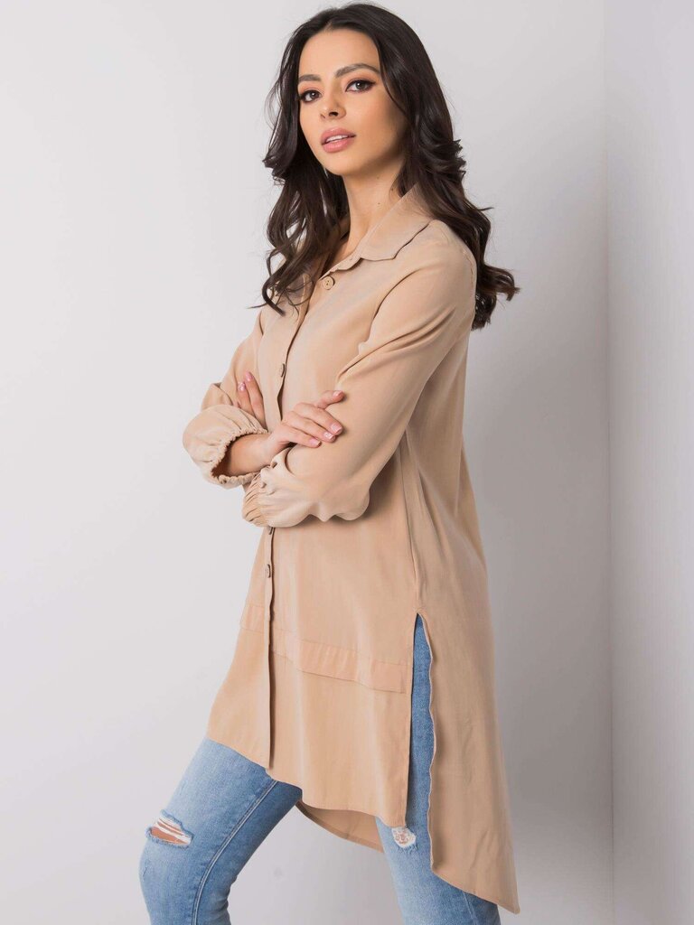 RUE PARIS Dāmu bēša tunika Beige S cena un informācija | Kleitas | 220.lv