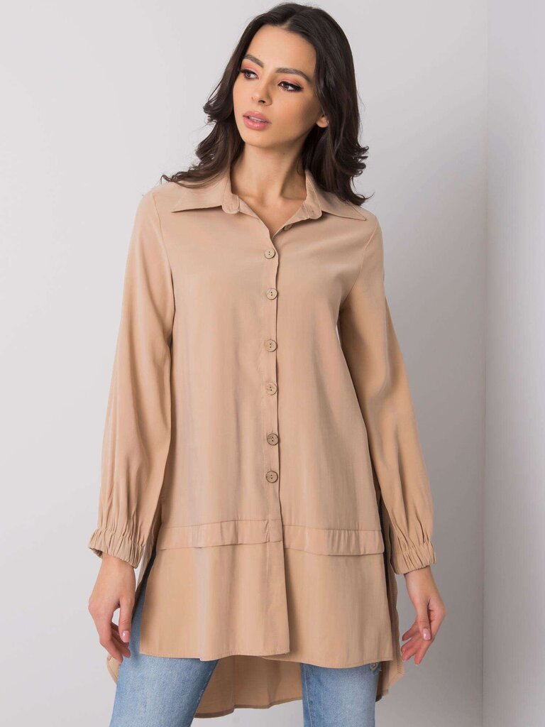 RUE PARIS Dāmu bēša tunika Beige S cena un informācija | Kleitas | 220.lv