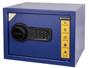 Seifs ar elektronisko slēdzeni Shepard Rex 25, 25x35x25 cm, zils cena un informācija | Seifi | 220.lv