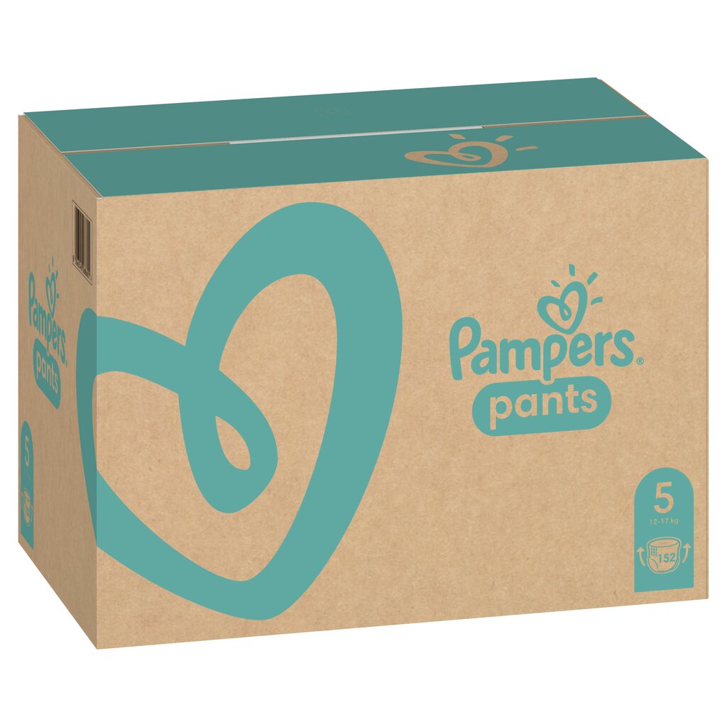 Autiņbiksītes Pampers Pants Monthly Pack, izmērs 5 12-17 kg, 152 gab. cena un informācija | Autiņbiksītes | 220.lv