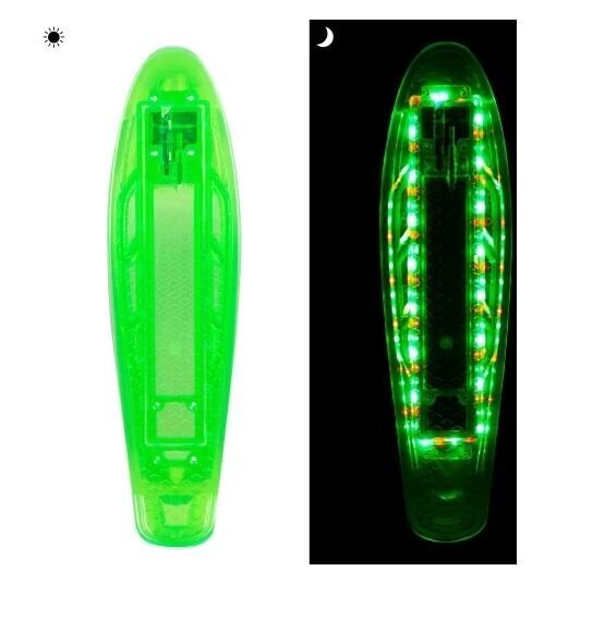 Uzlādējams skrituļdēlis ar apgaismojumu Penny board cena un informācija | Skrituļdēļi | 220.lv