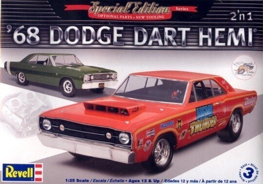 Revell - 1968 Hemi Dart 2'n1, 1/25, 14217 cena un informācija | Konstruktori | 220.lv