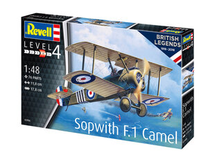 Revell 100 Years RAF: Sopwith Camel 1:48 līmējamais modelis цена и информация | Игрушки для мальчиков | 220.lv