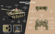 Uzlādējams tanks ar tālvadības pulti цена и информация | Rotaļlietas zēniem | 220.lv
