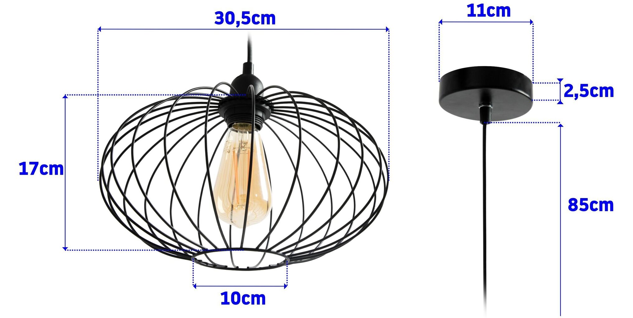 Piekaramā lampa Loft Parma cena un informācija | Lustras | 220.lv