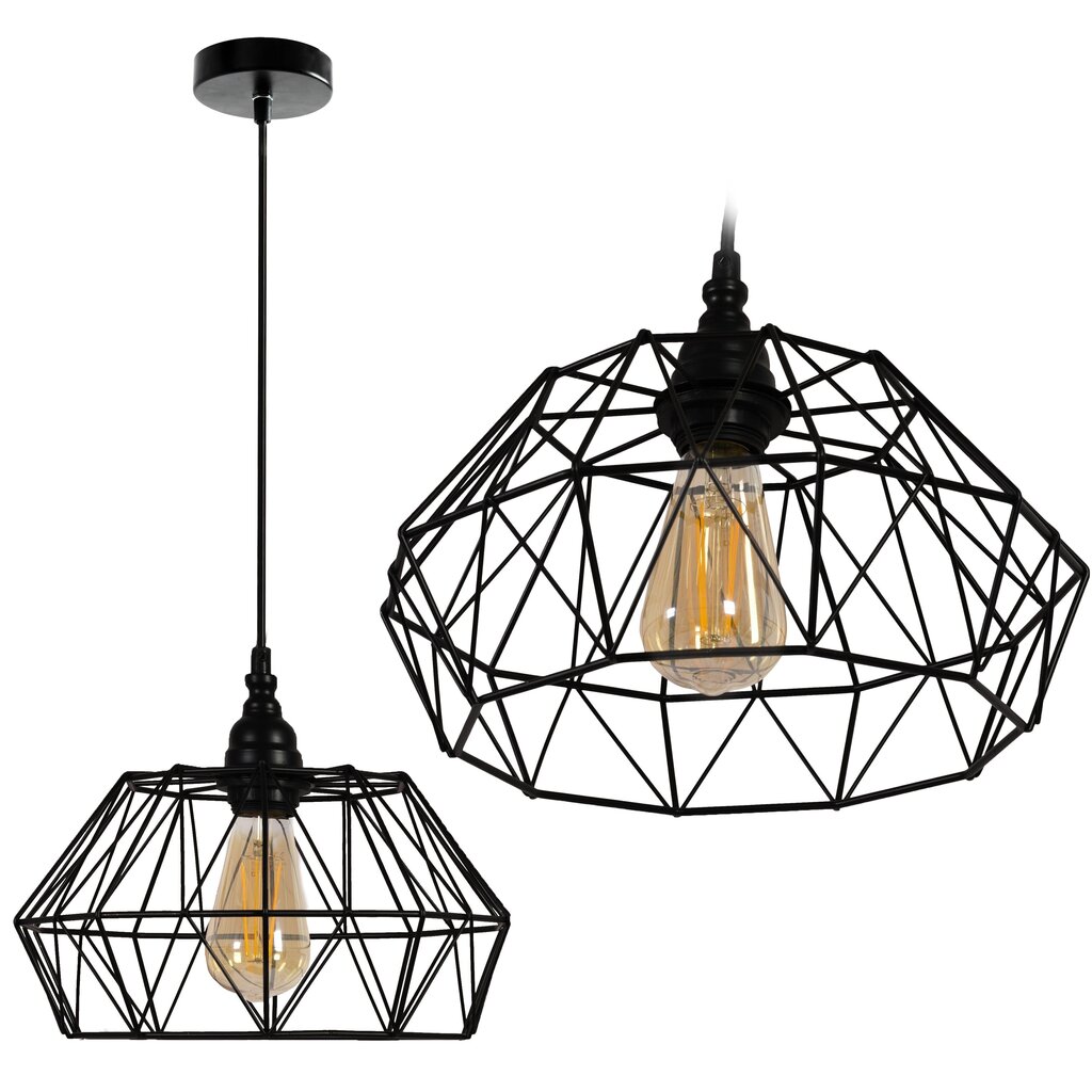 Piekaramā lampa Loft Basket cena un informācija | Lustras | 220.lv