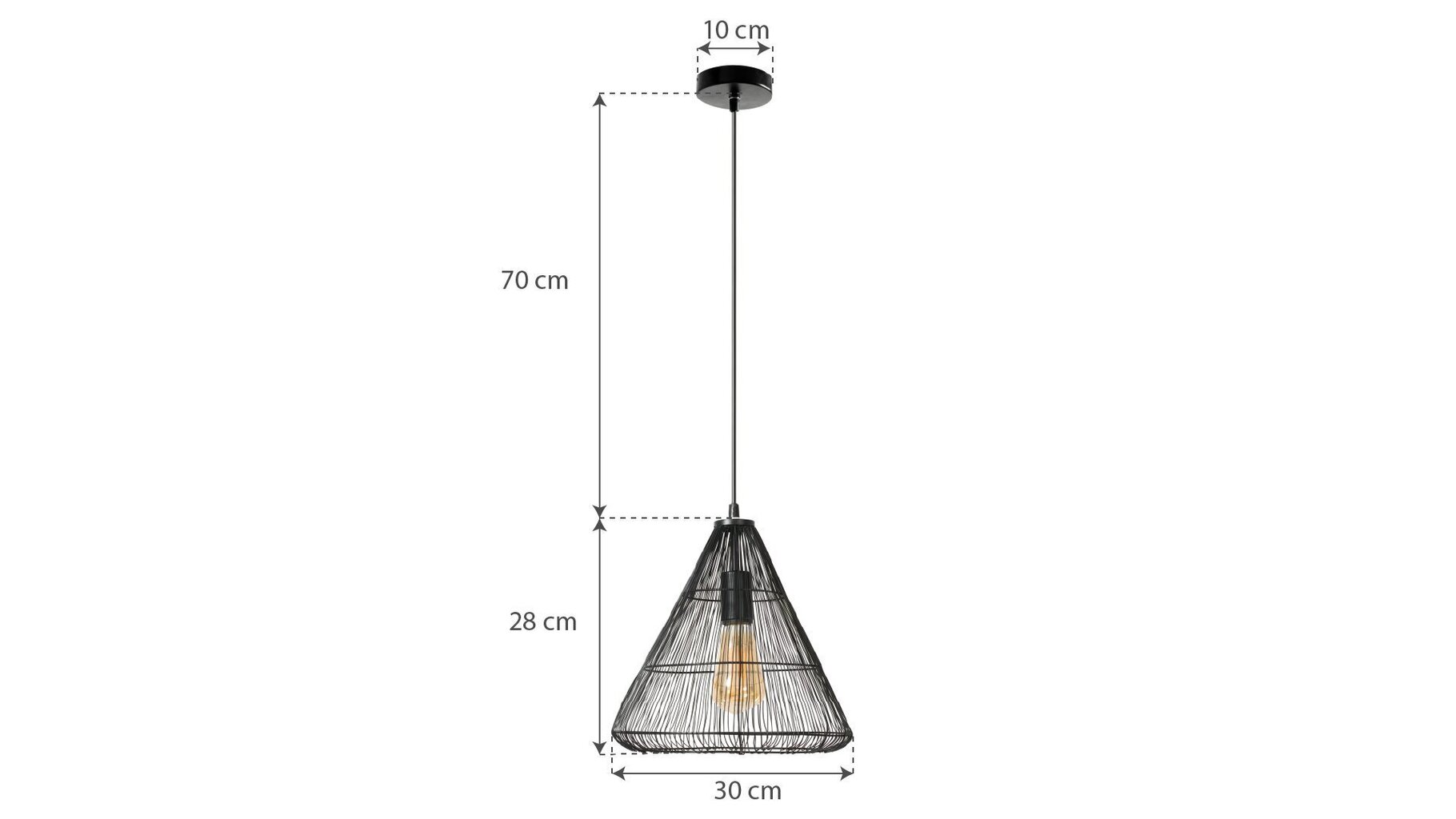 Piekaramā lampa Loft Cone цена и информация | Piekaramās lampas | 220.lv