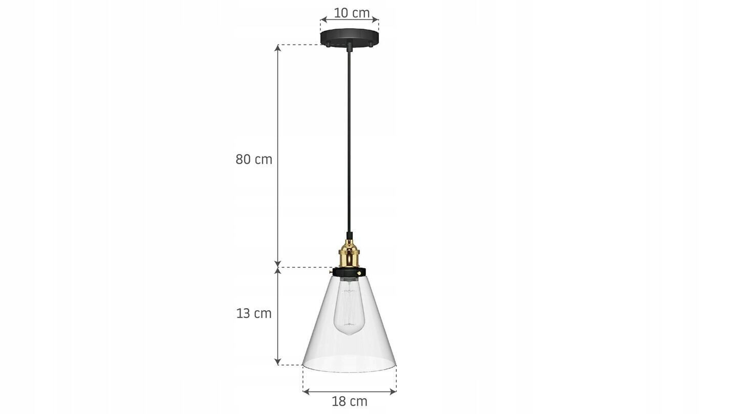 Piekaramā lampa Verto A, Transparent cena un informācija | Piekaramās lampas | 220.lv