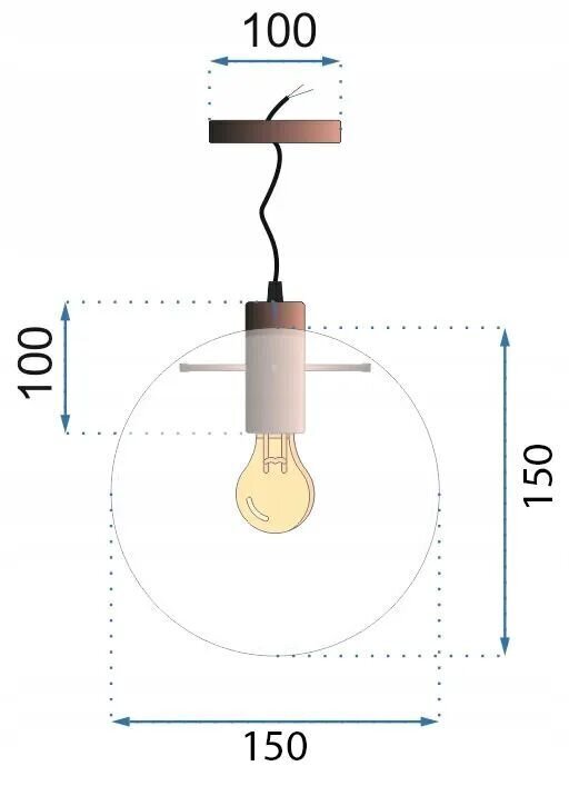 Piekaramā lampa Lassi, 15 cm, Rose gold цена и информация | Piekaramās lampas | 220.lv