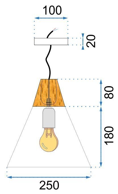Piekaramā lampa Scandi A, White цена и информация | Piekaramās lampas | 220.lv