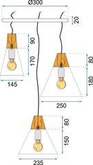 Piekaramā lampa Scandi Set CPR, Black cena un informācija | Lustras | 220.lv