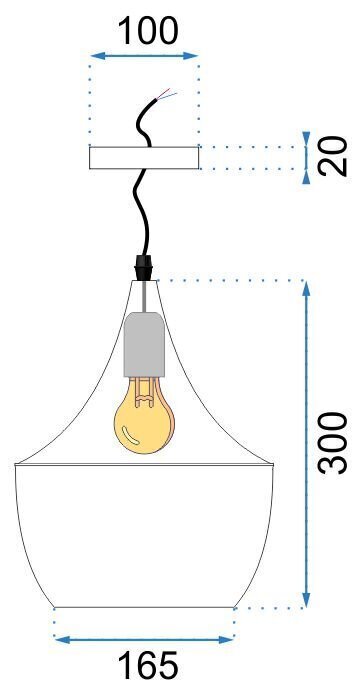 Piekaramā lampa Costa A, Black цена и информация | Piekaramās lampas | 220.lv