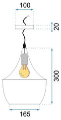 Piekaramā lampa Costa A, White cena un informācija | Piekaramās lampas | 220.lv