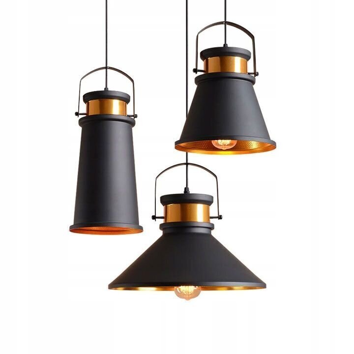 Piekaramā lampa Asti ABC, Black/Gold цена и информация | Lustras | 220.lv