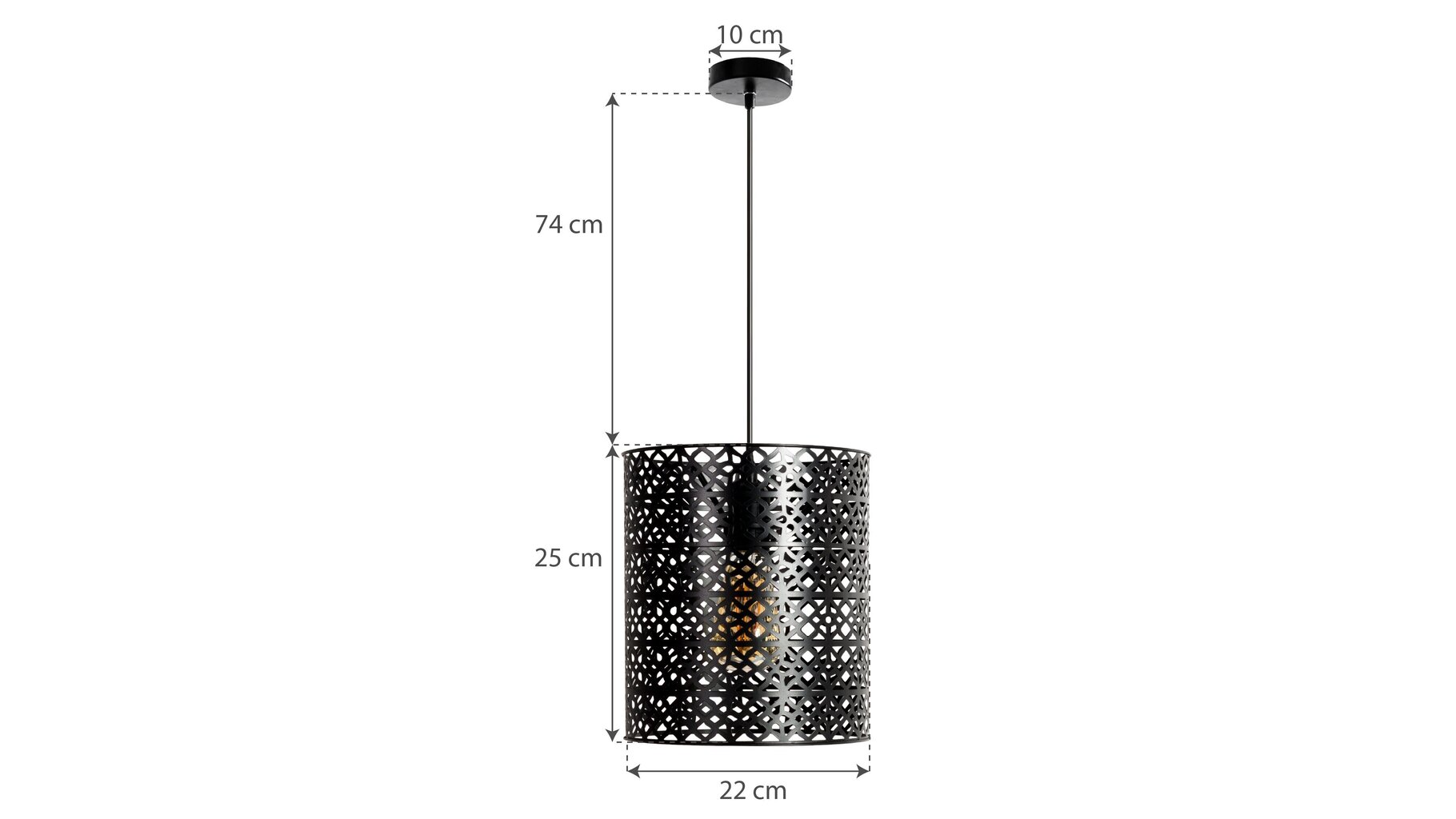 Piekaramā lampa Loft Cylinder cena un informācija | Piekaramās lampas | 220.lv