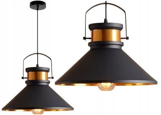 Piekaramā lampa Asti B, Black/Gold cena un informācija | Piekaramās lampas | 220.lv