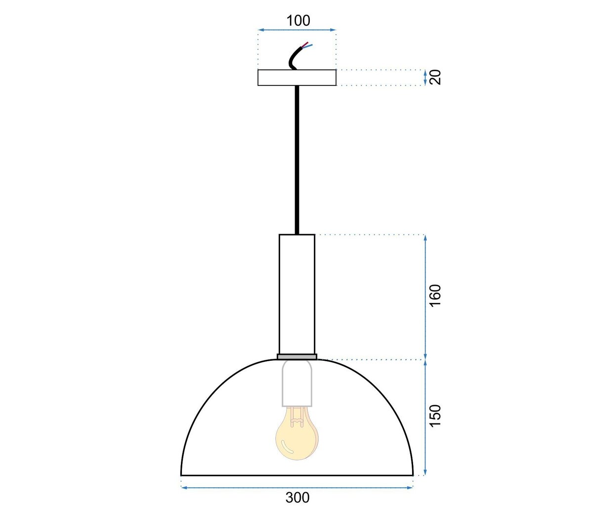 Piekaramā lampa Osti E, Coral pink cena un informācija | Piekaramās lampas | 220.lv