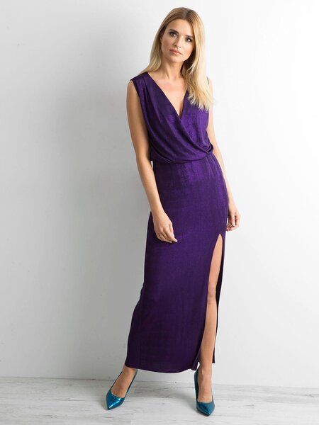 Gara kleita ar šķēlumu, violeta Purple cena | 220.lv