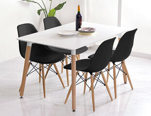 Набор из 4 стульев для гостиной и столовой цена и информация | Стулья для кухни и столовой | 220.lv