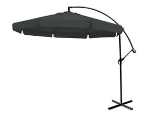 Складной большой серый зонт, 350 см цена и информация | Зонты, маркизы, стойки | 220.lv