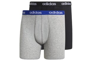 Adidas Hижнее белье Linear Brief 2p Black Grey цена и информация | Мужские трусы | 220.lv