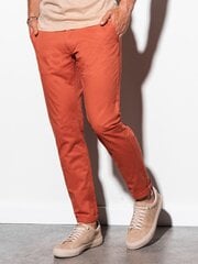 Мужские повседневные брюки чинос Ombre P894, оранжевые цена и информация | Мужские брюки | 220.lv