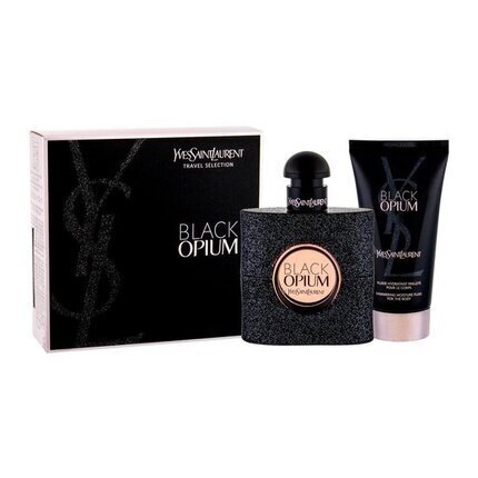 Komplekts Yves Saint Laurent Black Opium: EDP sievietēm 50 ml + ķermeņa losjons 50 ml цена и информация | Sieviešu smaržas | 220.lv