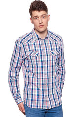 Мужская рубашка Wrangler 112350570, синий цена и информация | Мужские рубашки | 220.lv