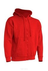 Džemperis ar kapuci "Hooded" Unisex, sarkans cena un informācija | Vīriešu jakas | 220.lv