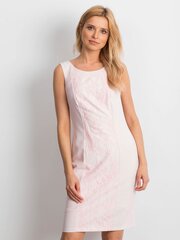Светло-розовое платье с декоративной вставкой цена и информация | Платья | 220.lv