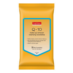 Purederm Q-10 влажные салфетки для снятия макияжа 30 шт. цена и информация | Средства для очищения лица | 220.lv