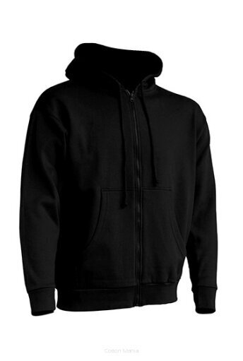 Džemperis ar kapuci "Hooded" Unisex, melns cena un informācija | Vīriešu jakas | 220.lv