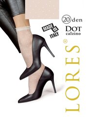 Zeķes Lores Dot, 20 den, baltas цена и информация | Женские носки | 220.lv