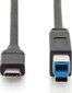 Digitus AK-300149-018-S, USB-C/USB-B, 1.8 m cena un informācija | Kabeļi un vadi | 220.lv