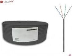 Instalācijas kabelis Techly ITP7-UTP-0100LO, āra vītā pāra Cat 5e U / UTP vads 100m cena un informācija | Kabeļi un vadi | 220.lv