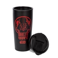 Star Wars Darth Vader Red Logo Metal Tavel Mug, 450ml cena un informācija | Datorspēļu suvenīri | 220.lv