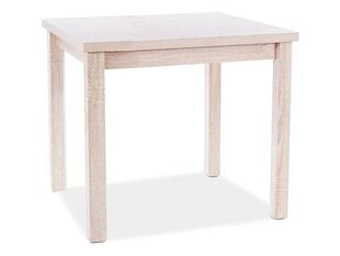 Стол Signal Meble Adam 90x65 см, дуб цена и информация | Кухонные и обеденные столы | 220.lv