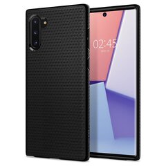 Spigen Liquid Air īpaši elegants un izturīgs TPU aizmugures maks-apvalks priekš Samsung Galaxy Note 10 (N970F) Melns cena un informācija | Telefonu vāciņi, maciņi | 220.lv